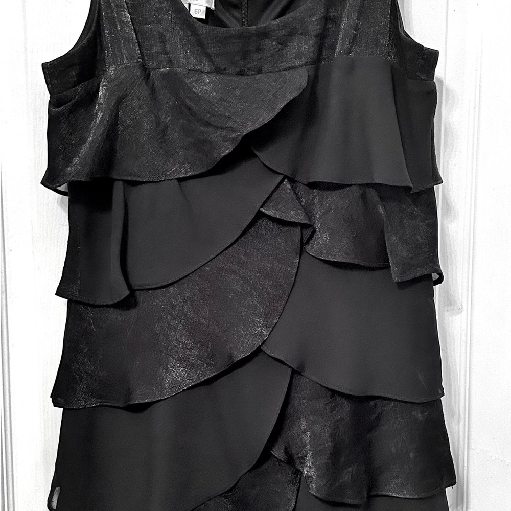 Elegant Black Layered Dress